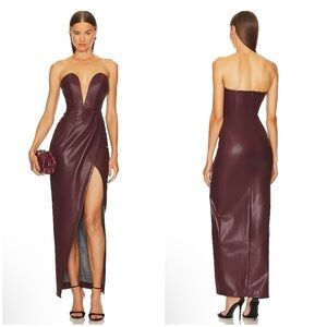 Michael Costello x REVOLVE Jake Gown in Plum Size XS